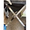 Image 2 : X Base Upholstered Bench. (Heavy Steel Base)