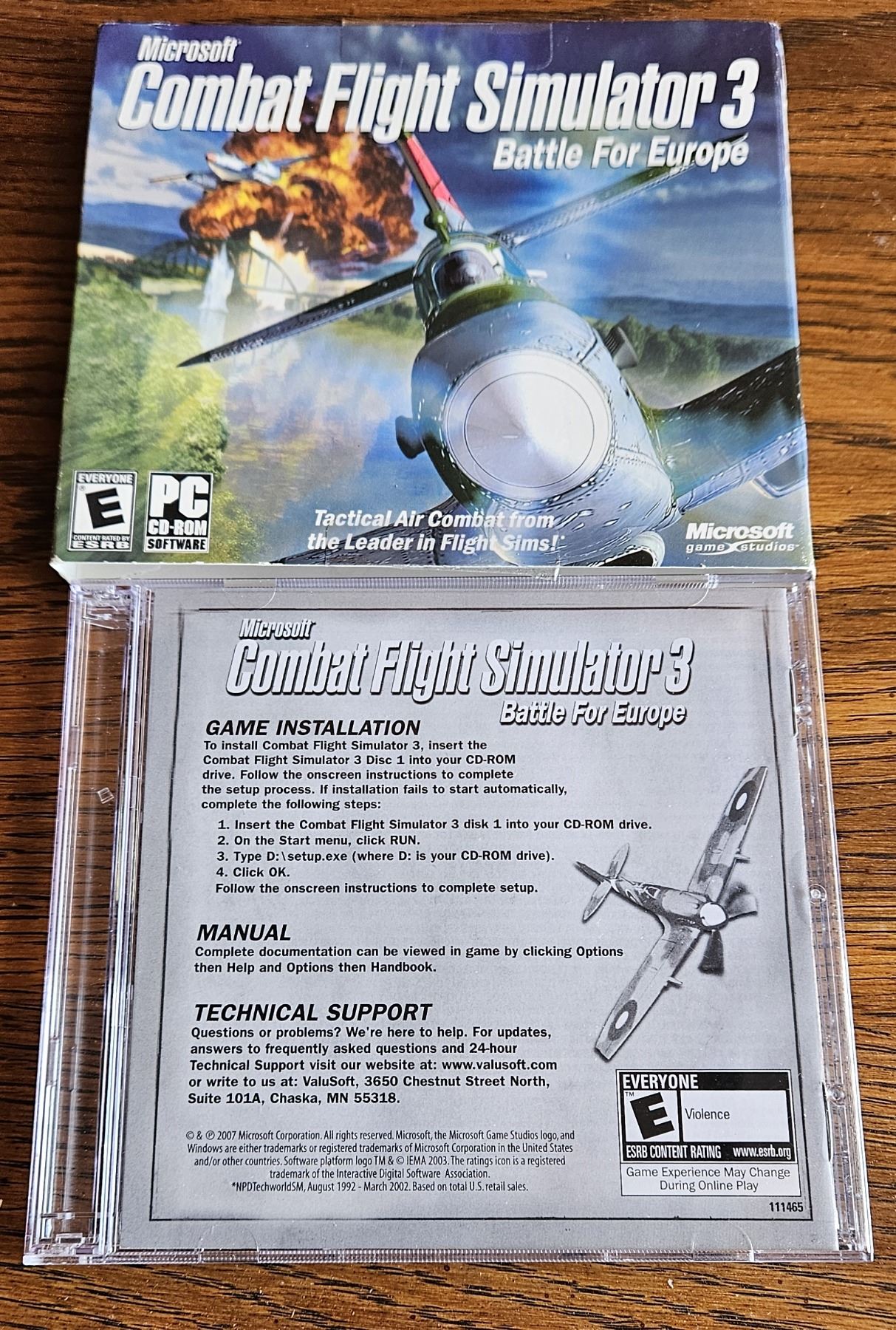 Microsoft Combat Flight Simulator 3 Battle for Europe Schmalz Auctions