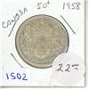 Image 1 : 1958 Canadian Fifty Cent.