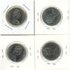Image 2 : 1968, 1969, 1970 and 1974 Canadian Fifty Cent.