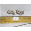 Old Sterling Silver Ear Rings 15.9 Grams
