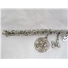 Image 2 : Sterling Silver Charm Bracelet 18 Grams