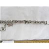 Image 3 : Sterling Silver Charm Bracelet 18 Grams