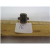 Sterling Silver Ring with Black Large Stone - sz 7
