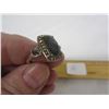 Image 3 : Sterling Silver Ring with Black Large Stone - sz 7
