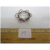 Antique Sterling Crystal Brooch