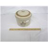 1/2 Gallon Butter Crock Number 3 Medalta  with Lid Crack in Lid