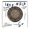 1898 NFLD FIFTY CENT OBVERSE TWO SMALL W