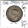 Image 2 : 1946 PARTIAL FILLED 6 FIFTY CENT