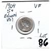 Image 2 : 1904 FIVE CENT EDWARD VII