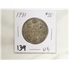 Image 1 : 1931 silver 50 cents