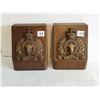Image 1 : set of vintage RCMP bookends