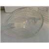 Image 5 : large clear glass hen on the nest 7x4.5x5"H