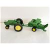 Image 1 : diecast tractor John Deere w/ baler tractor 5"
