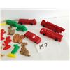 Image 4 : small plastic fire engines, plastic animals