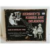 Image 1 : Hershey's kisses chocolate sign 16x12.5"