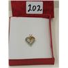 Image 1 : 10k gold pendant "I love you" - 1.3g