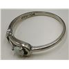 Image 4 : 10K white gold ring w/ opal stone - 1.4g
