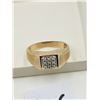 Image 2 : 10k men's gold ring w/ 9 diamonds - 3g