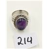 Image 2 : sterling silver ring w/ large amethyst