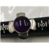 Image 6 : sterling silver ring w/ large amethyst