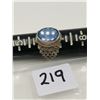 Image 1 : older sterling silver ring w/ blue stone