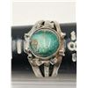 Image 3 : handmade sterling silver ring w/ green stone