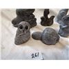 Image 2 : eight wolves original soapstone figurines