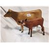 Image 1 : cow and calf figurine, Breyer USA
