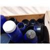 Image 2 : lot of blue glass jars and bottles