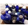 Image 5 : lot of blue glass jars and bottles