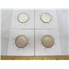Image 2 : 4 Silver Quarters 1949,1950,1951,1952