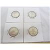 Image 2 : 4 Silver Quarters 1954,1955,1956,1957