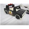 Image 2 : Vintage 1981 Fisher Price Police Car and Police Helicopter
