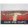 Image 2 : Vintage Great Western Hair Pin Clips Wooden Sign