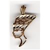 Image 2 : 14KT GOLD EGYPTIAN BUST PENDANT