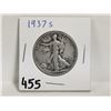 Image 1 : 1937-S silver half dollar, walking liberty
