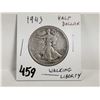 Image 1 : 1943 silver half dollar, walking liberty