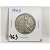 Image 1 : 1944-D silver half dollar, walking liberty
