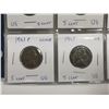 Image 2 : six USA 5 cent coins - 1901, 1911, 2x 1943, 1944, 1945
