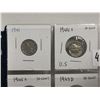 Image 2 : four USA silver dimes - 1941, 1944, 1945