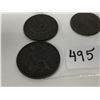 Image 4 : nine old British coins - penny, farthing