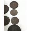 Image 6 : nine old British coins - penny, farthing