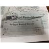 Image 3 : over 100 year old bank cheques lot