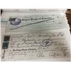 Image 6 : over 100 year old bank cheques lot