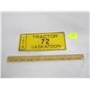 Image 1 : 1978 Saskatoon Tractor License Plate