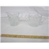 Image 1 : Antique Cut Glass Cream and Sugar