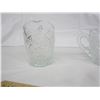 Image 4 : Antique Cut Glass Cream and Sugar