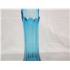 Image 2 : Unsigned Glass Vase Blue 17 inches High Good Condition