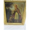 Image 2 : Antique Religious Oil Painting on Wood Very Old Item